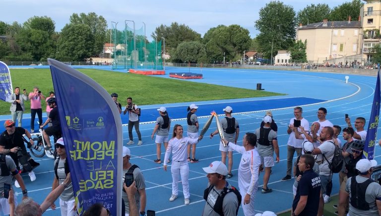 La flamme olympique de passage à Montpellier !