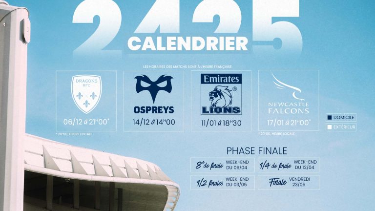 CHALLENGE CUP 2024/2025 : LE CALENDRIER DÉVOILÉ !