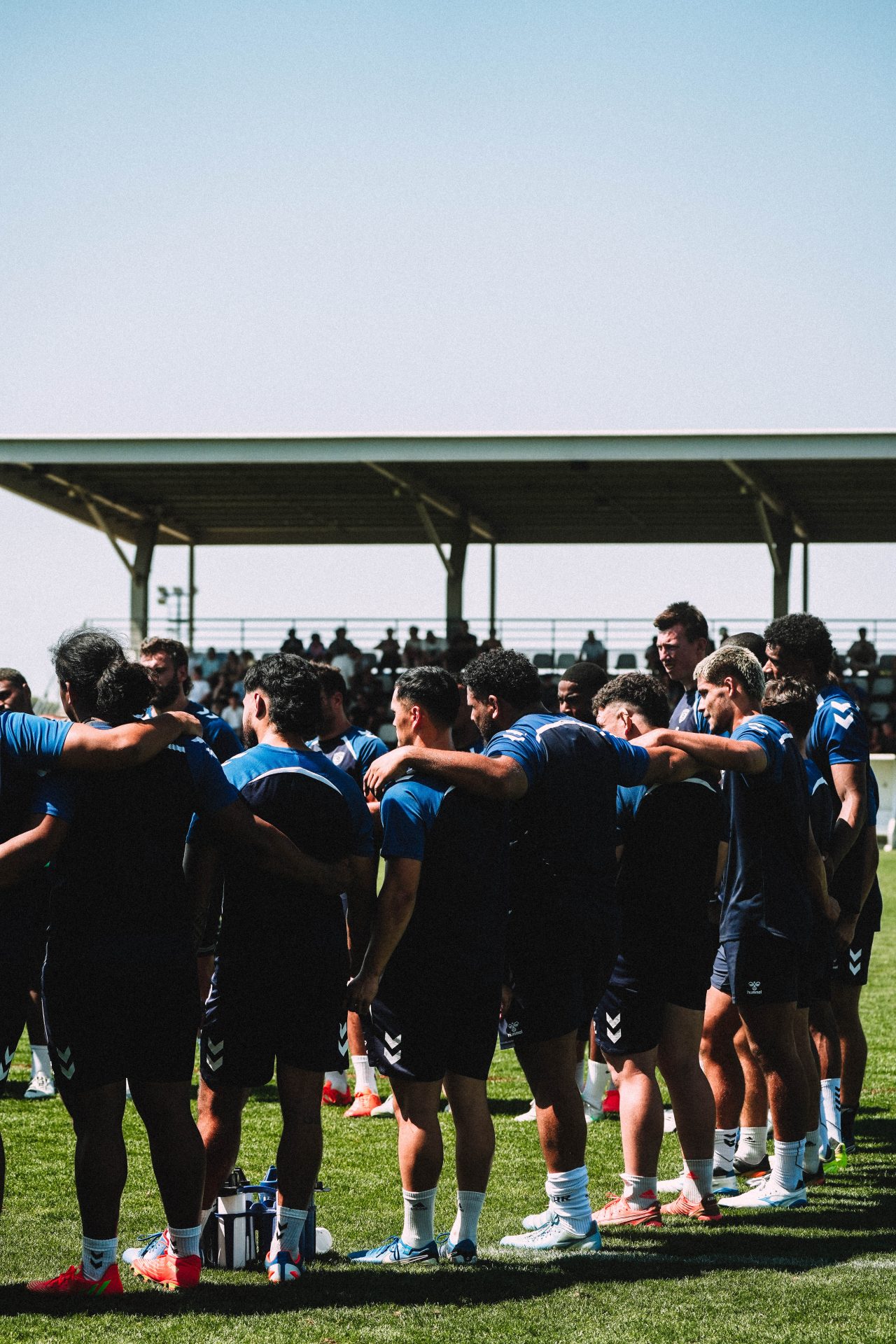 Photo des joueurs en groupe