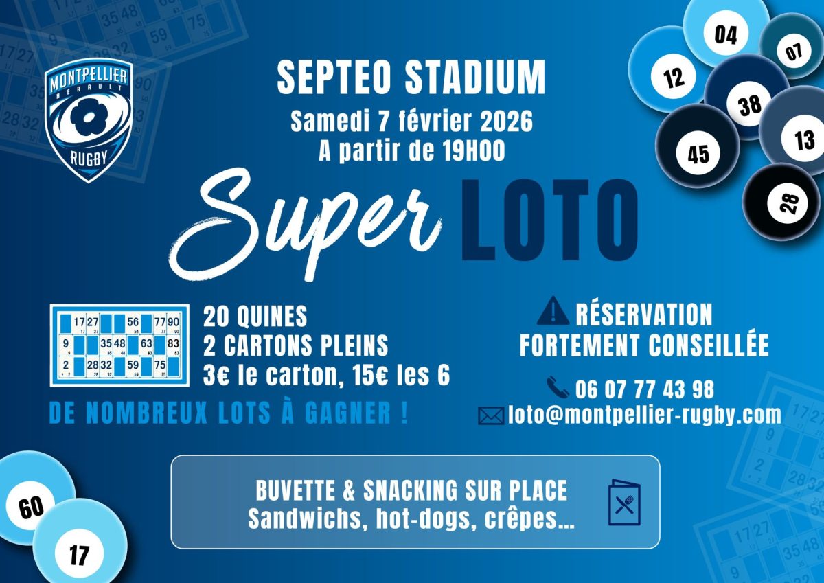 PARTICIPEZ AU SUPER LOTO DU MHR AU SEPTEO STADIUM !