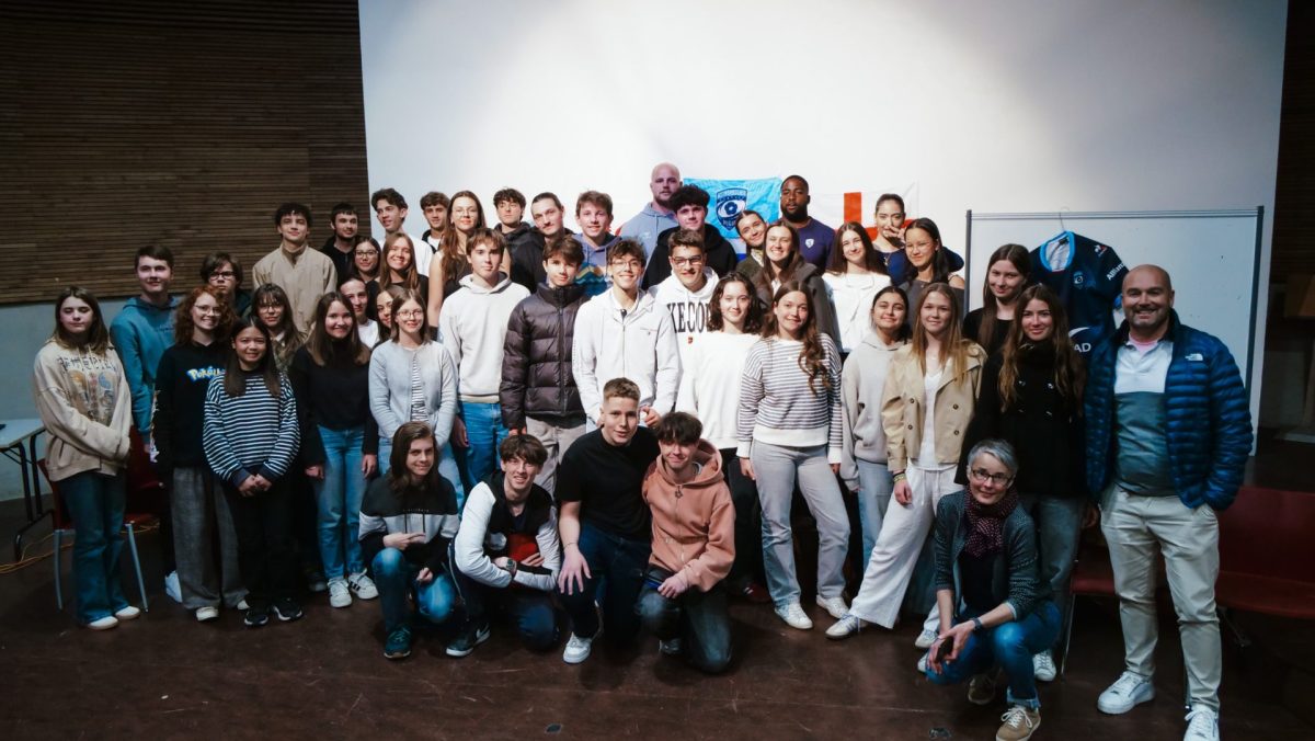 Lennox Anyanwu et Tyler Duguid au lycée Jean Jaurès