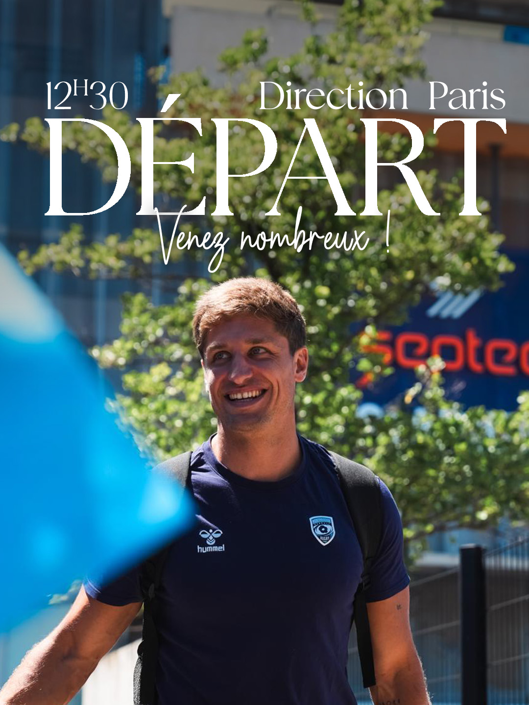 départ des joueurs : rendez-vous jeudi à 12H30