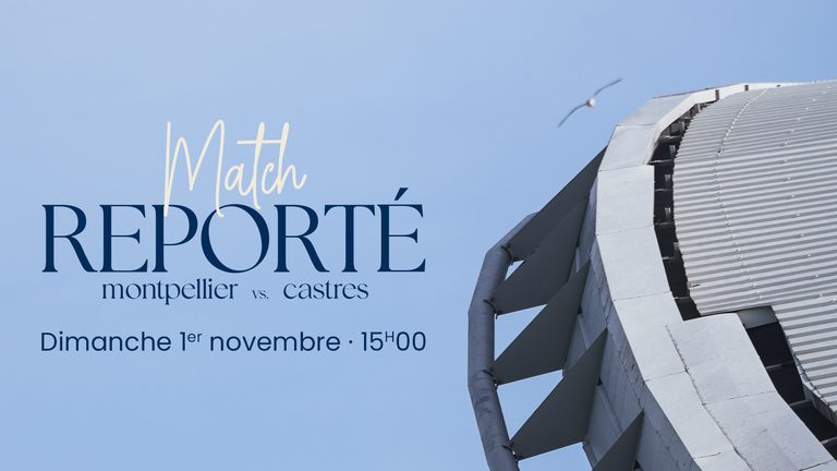 MHR – Castres reporté au dimanche 01/11